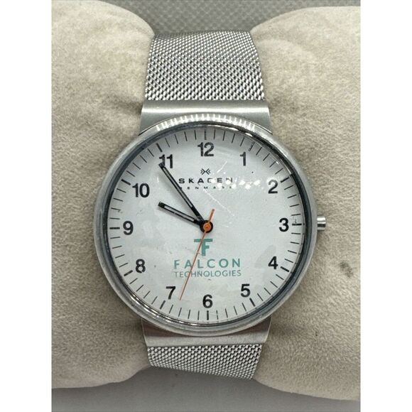 Skagen PRSK1029 Women Silver Stainless Steel Mesh Analog Dial Wrist Watch AEA157 - Picture 1 of 11